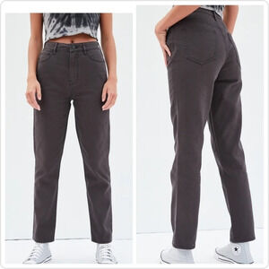PacSun Off Black Mom Jeans, High Rise, Relaxed Fit, Tapered Ankle, Sz 29S EUC!